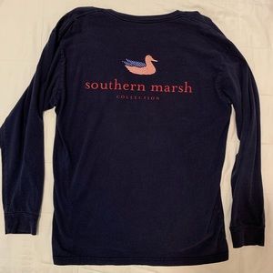 Southern marsh long sleeve tee American flag L